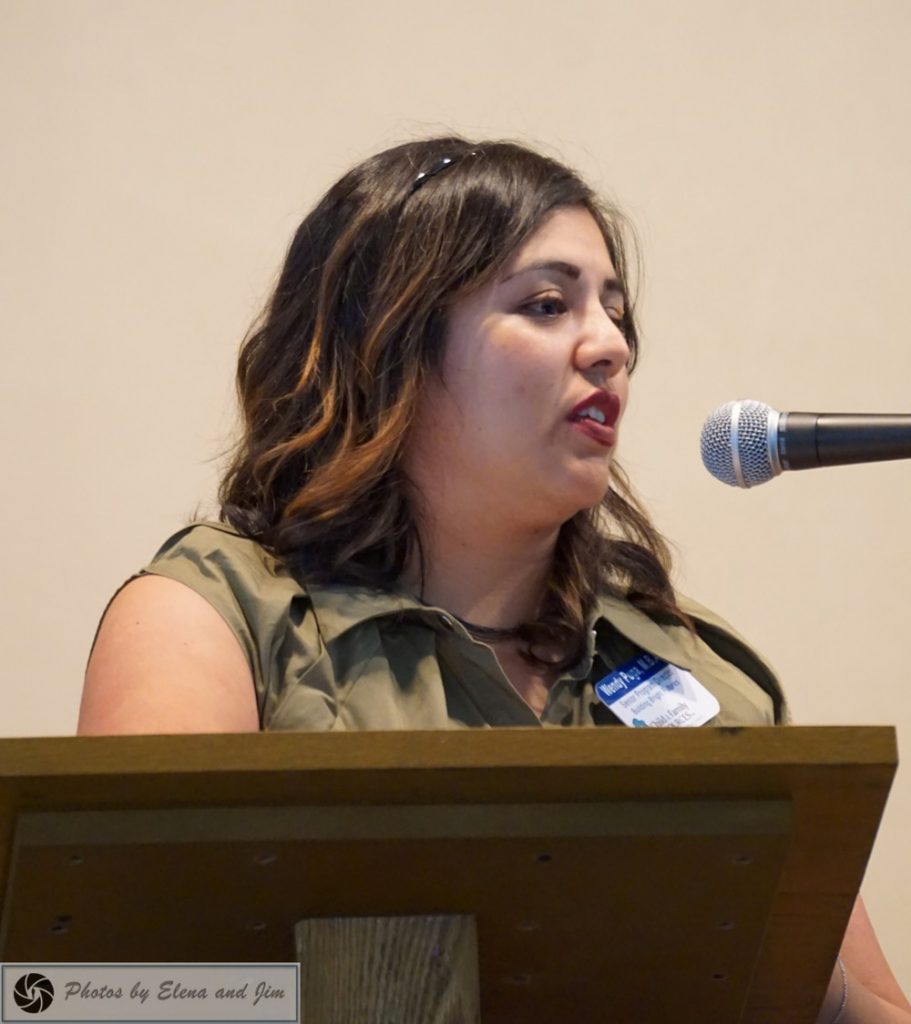 A lady giving speech