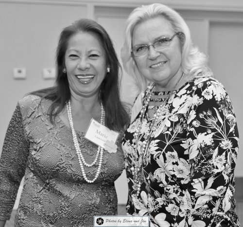 Two happy elder women