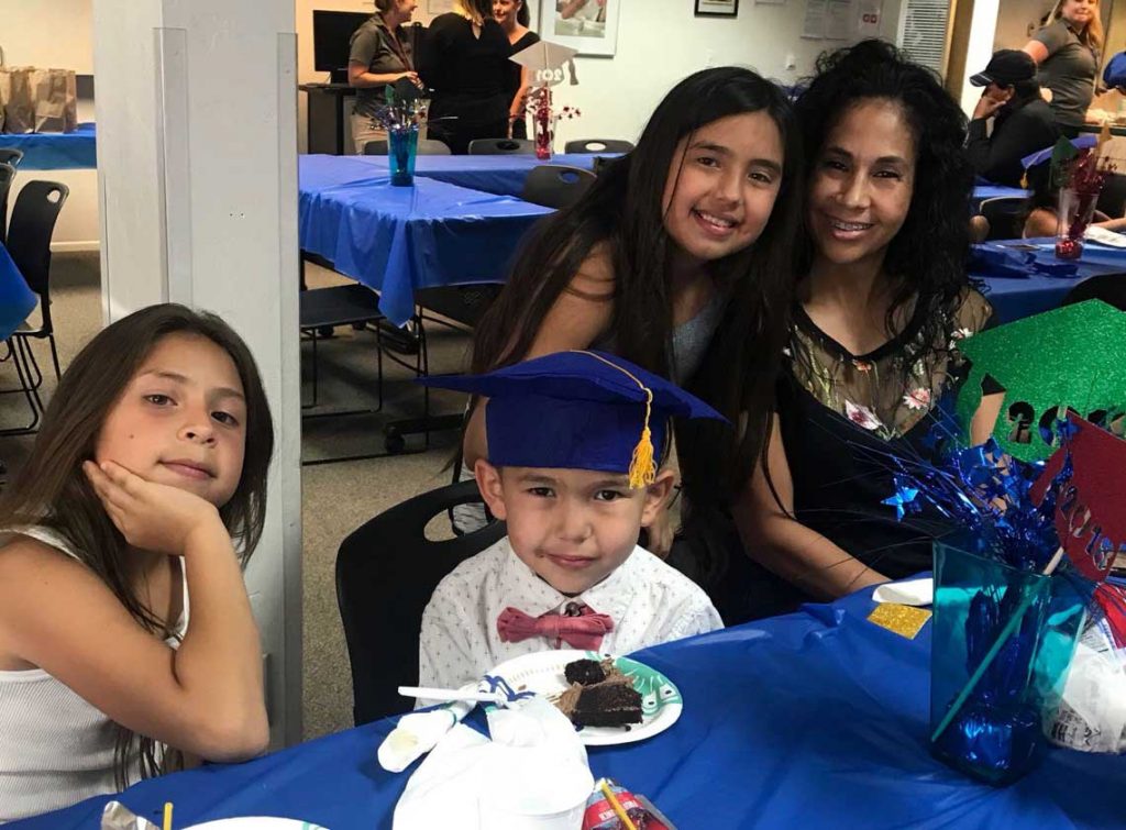 Group of little girls and boys at summer celebration