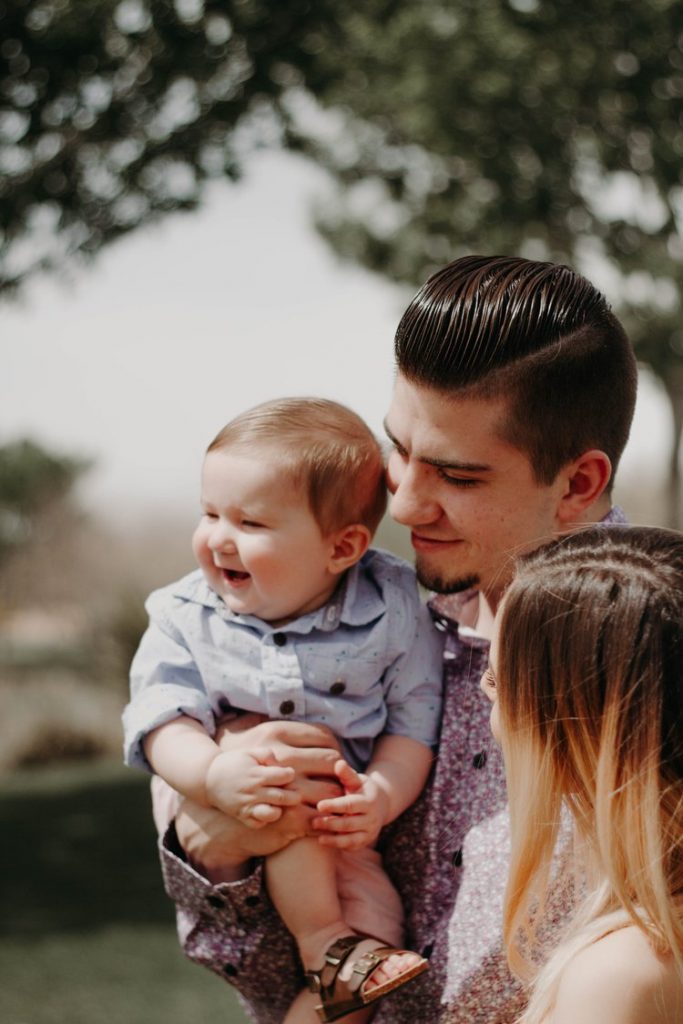 young parent spending time with kid