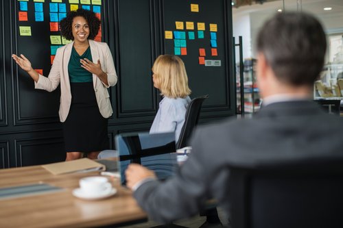 Women coaching session to other members