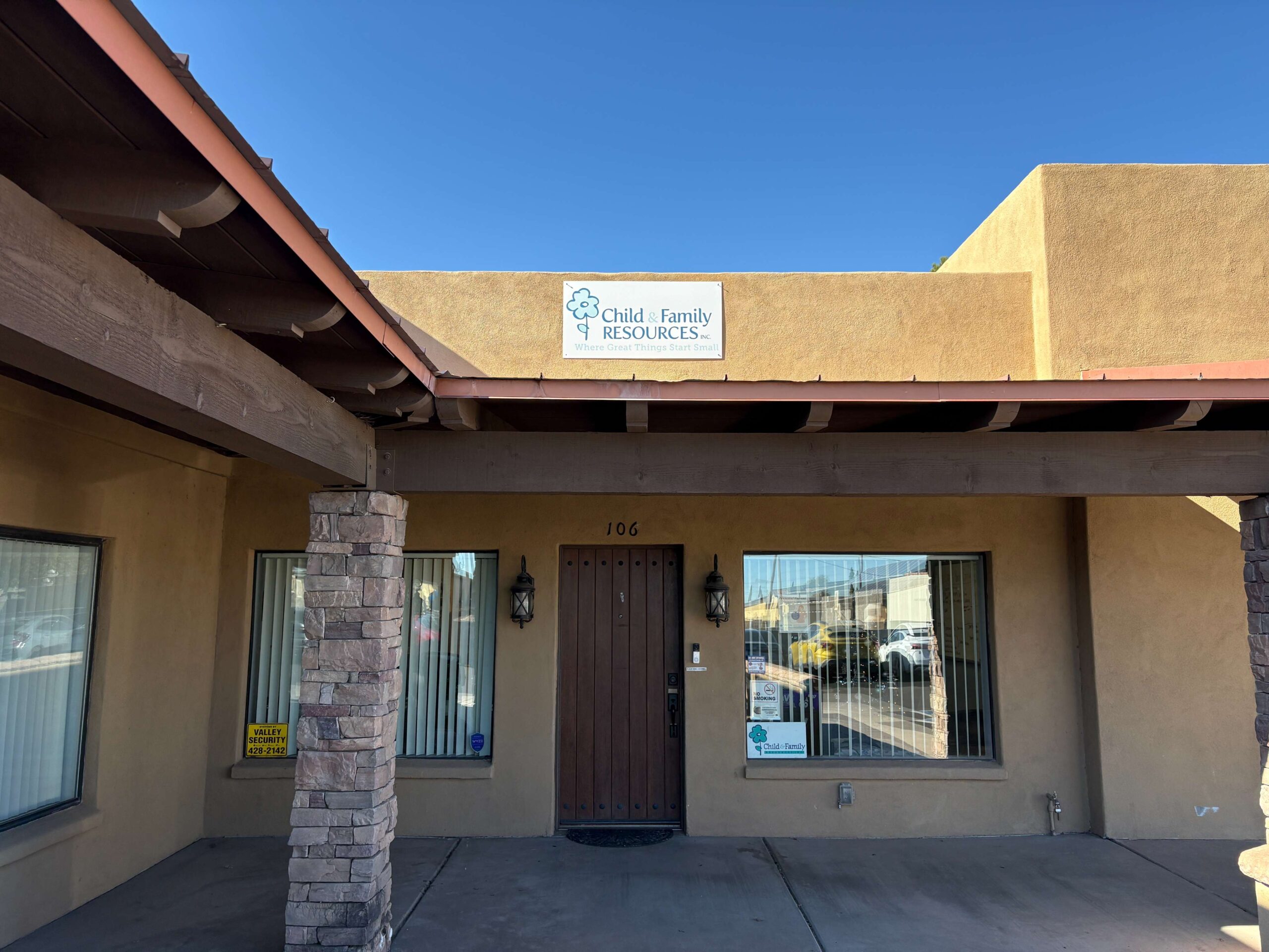 Front entrance to Child & Family Resources office in Safford, AZ